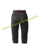 Softball Pipe Plus Black Pant With Red Piping